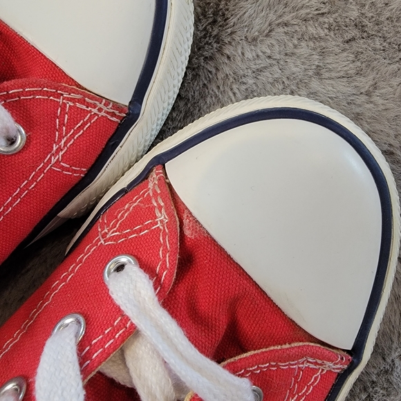 Victoria Vintage Skate Sneakers Size 36 Red/Navy Women's 6- 6.5 - Picture 11 of 16
